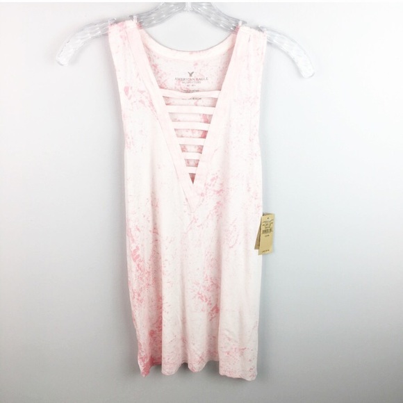 American Eagle Outfitters Tops - American Eagle NW pink tie dye tank top